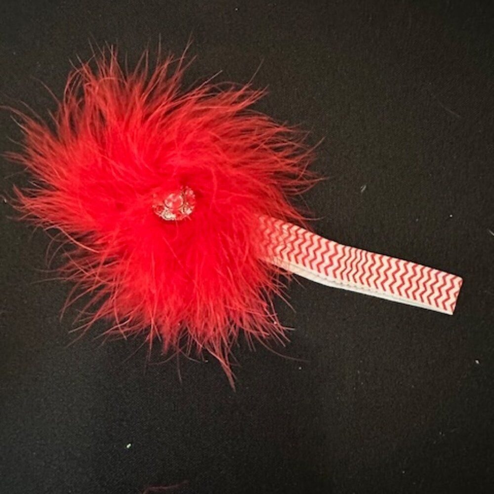 Red Feather Headband  7319  New